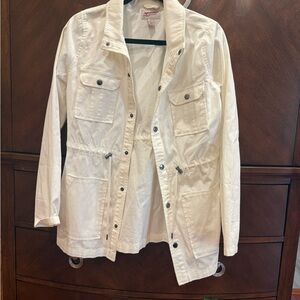Arizona Jean Company Women's Utility Jacket in Cream